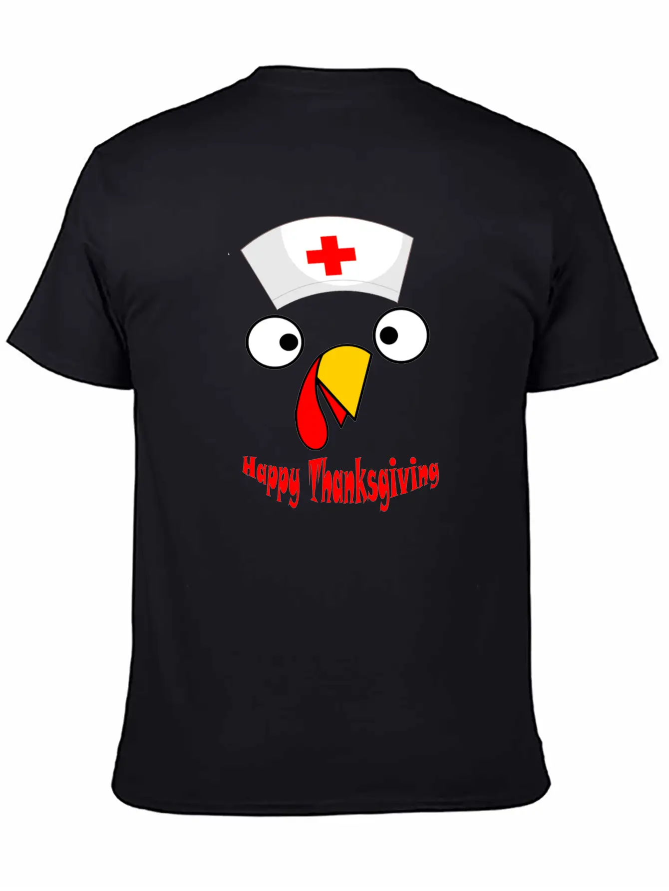 Nurse Happy Thanksgiving Turkey Timeless Short Sleeve Tee – Comfy And Minimalist Design