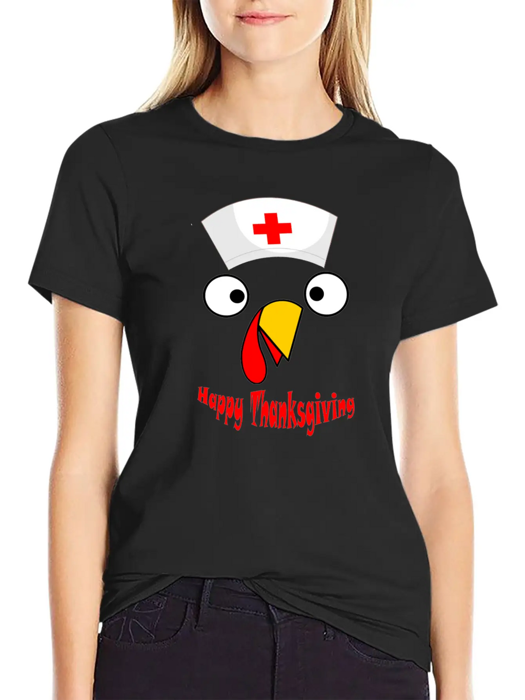 Nurse Happy Thanksgiving Turkey Timeless Short Sleeve Tee – Comfy And Minimalist Design