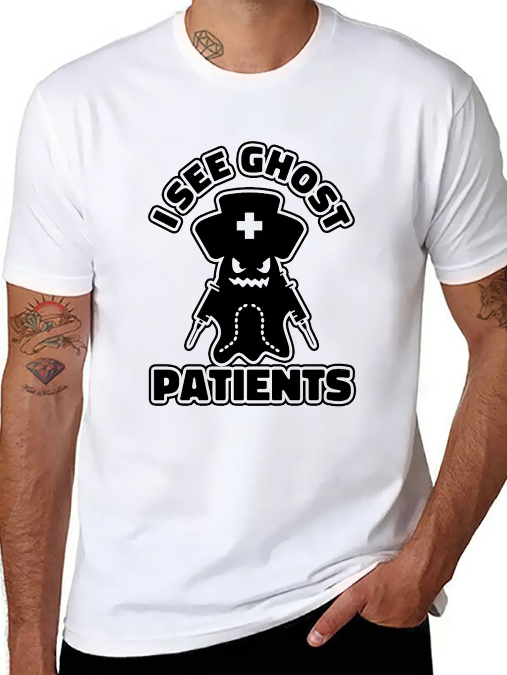 Nurse Nursing Ghost Classic Cotton Tee – Unisex Comfort For Any Season