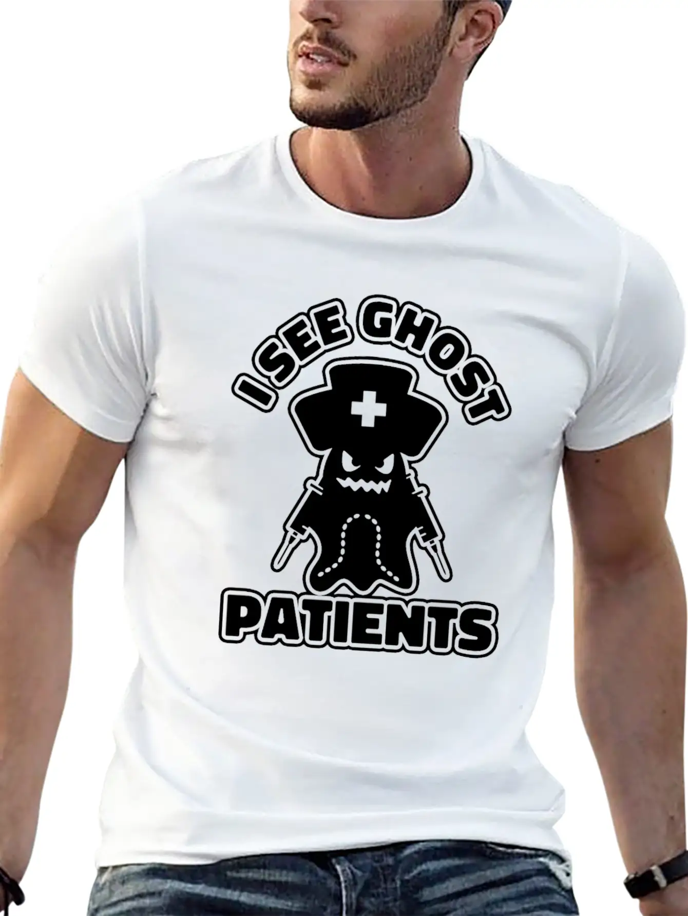 Nurse Nursing Ghost Classic Cotton Tee – Unisex Comfort For Any Season