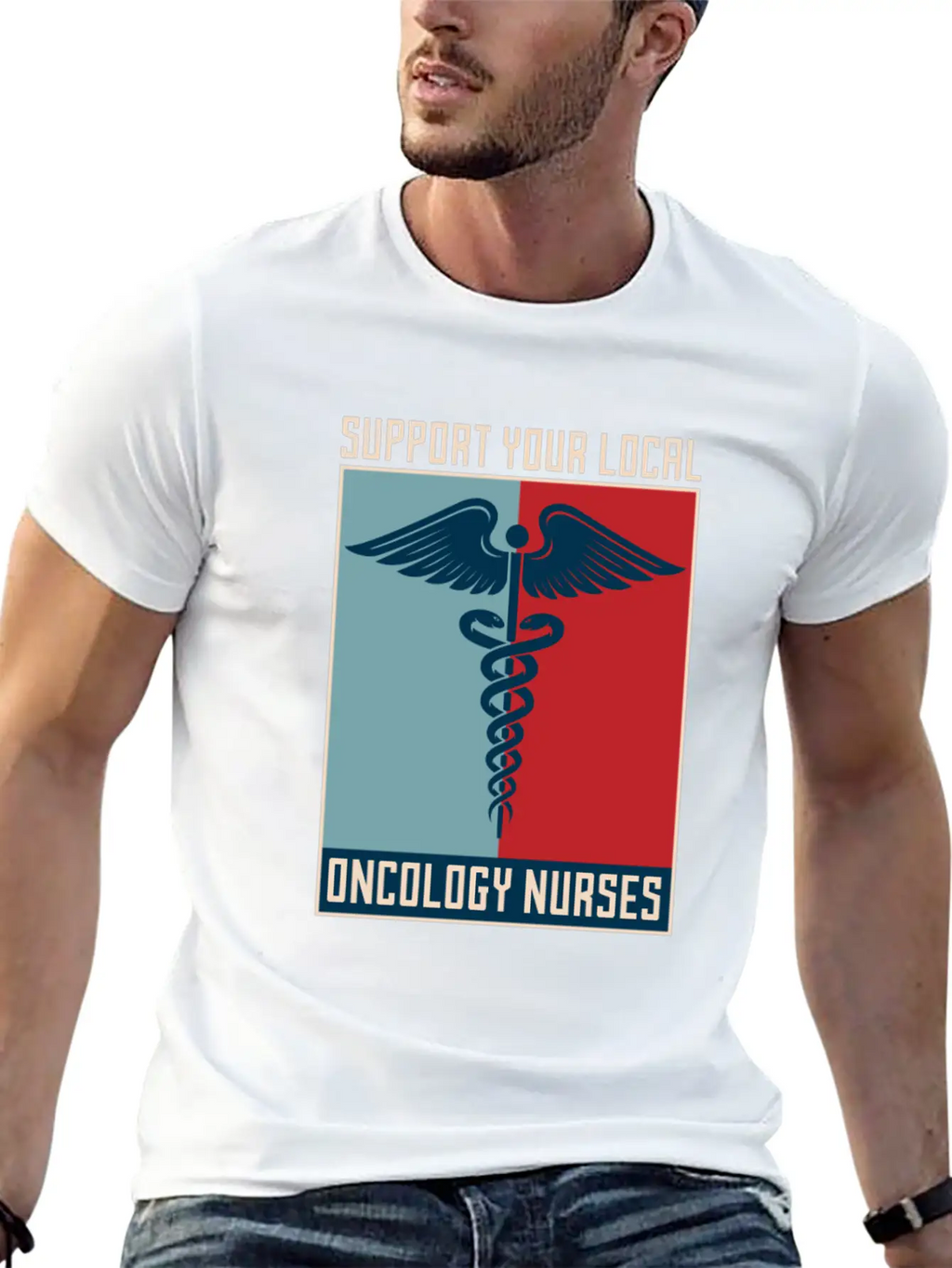 Nurse Nursing Support Oncology Nurse Relaxed Everyday Tee – Lightweight And Durable Cotton