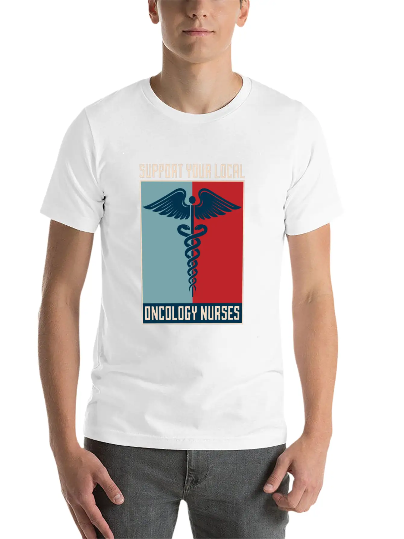 Nurse Nursing Support Oncology Nurse Relaxed Everyday Tee – Lightweight And Durable Cotton