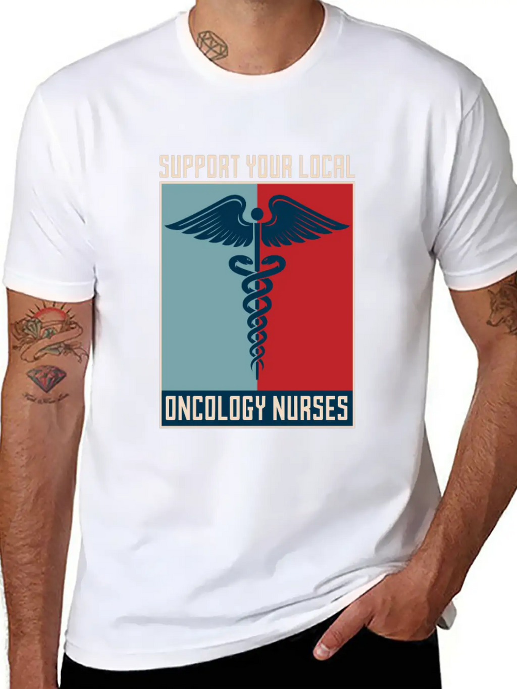 Nurse Nursing Support Oncology Nurse Relaxed Everyday Tee – Lightweight And Durable Cotton