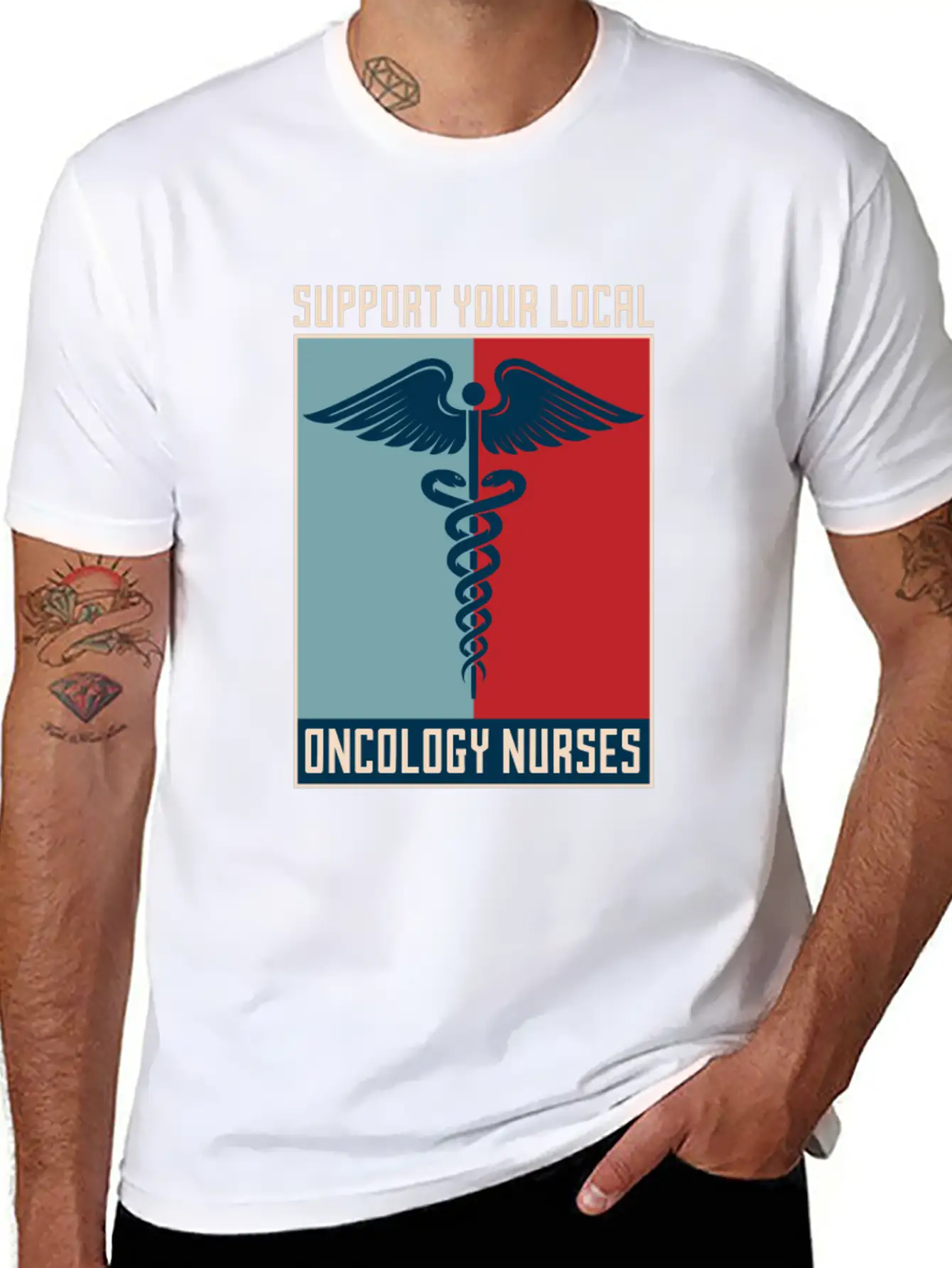 Nurse Nursing Support Oncology Nurse Relaxed Everyday Tee – Lightweight And Durable Cotton