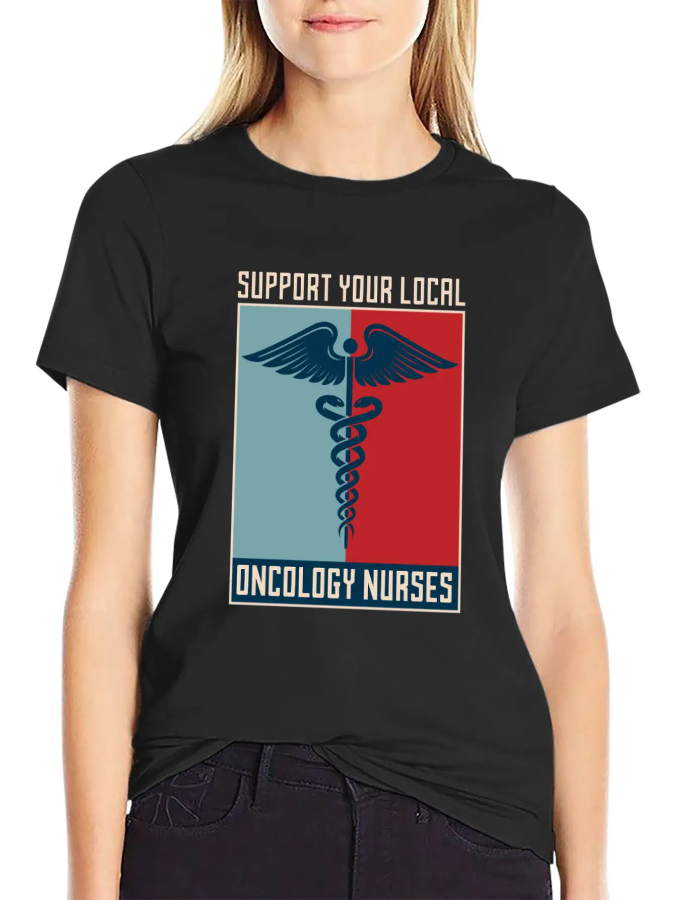 Nurse Nursing Support Oncology Nurse Relaxed Everyday Tee – Lightweight And Durable Cotton