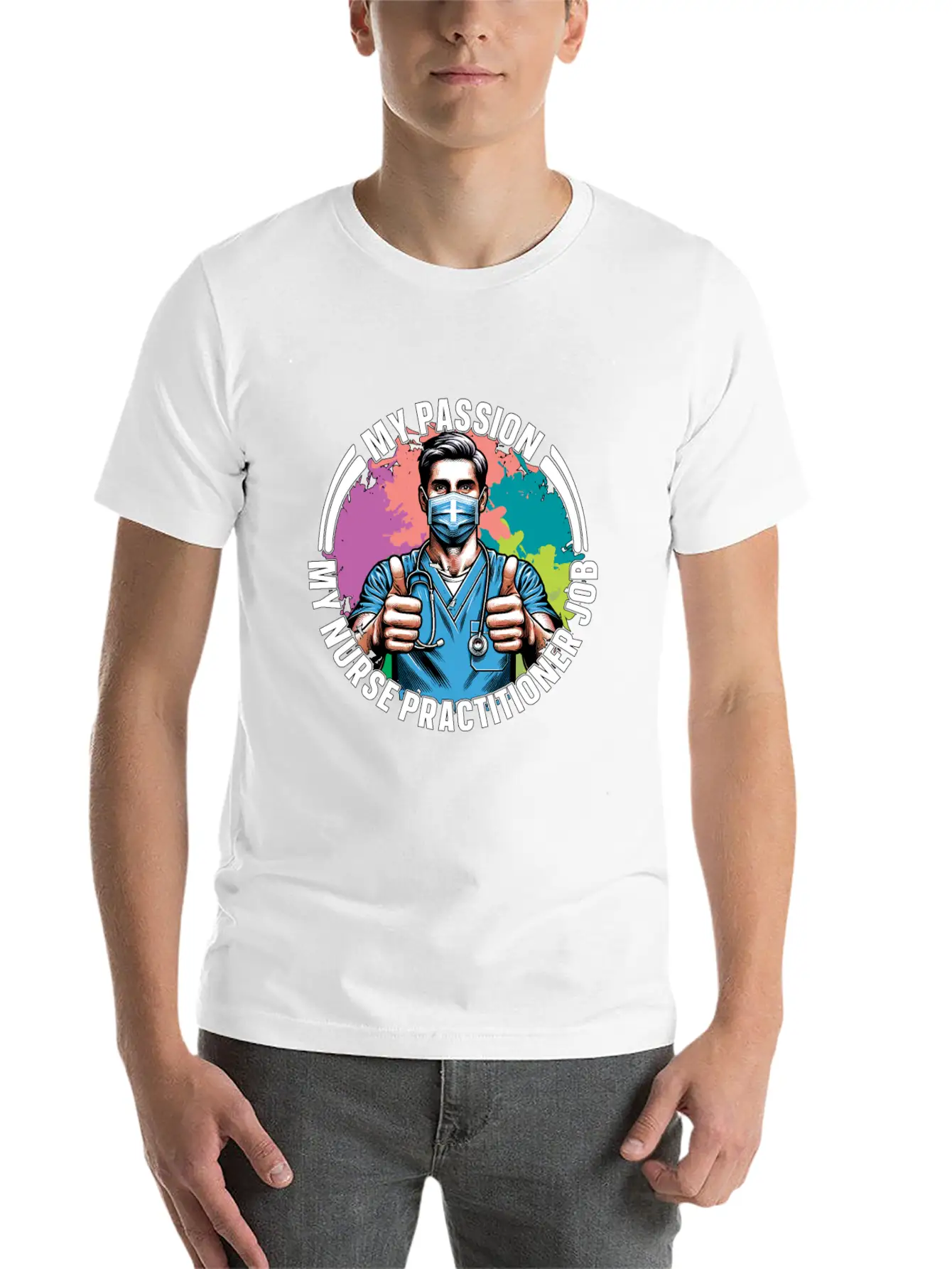 Nurse Practitioner My Passion My Nurse Healthcare Classic Cotton Tee – Unisex Comfort For Any Season