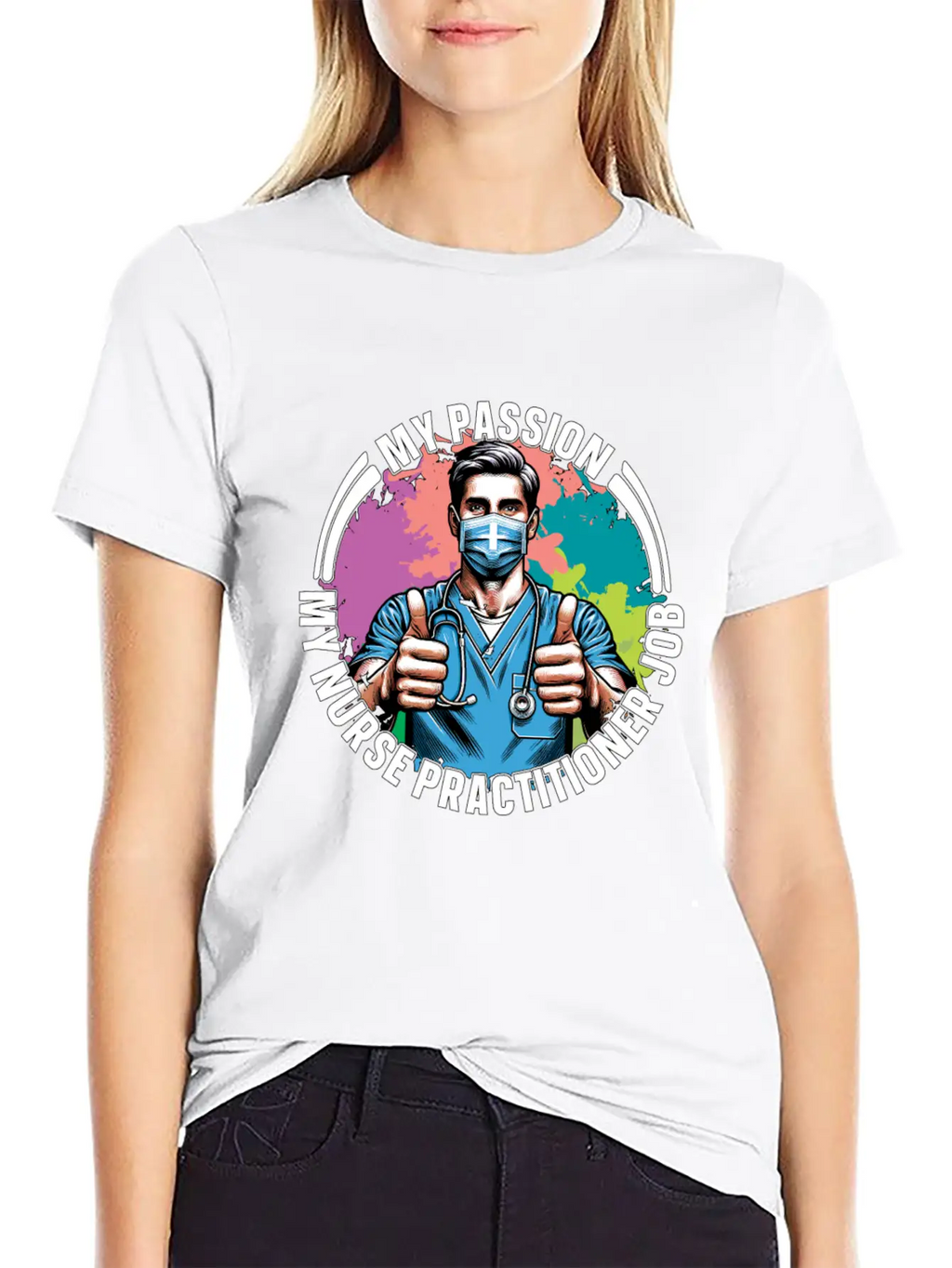 Nurse Practitioner My Passion My Nurse Healthcare Classic Cotton Tee – Unisex Comfort For Any Season