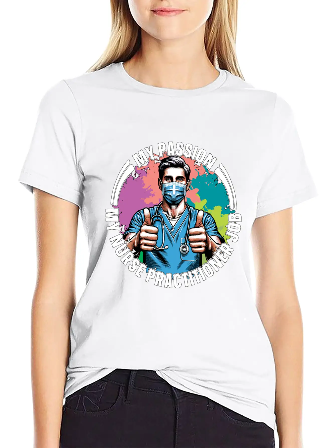 Nurse Practitioner My Passion My Nurse Healthcare Classic Cotton Tee – Unisex Comfort For Any Season