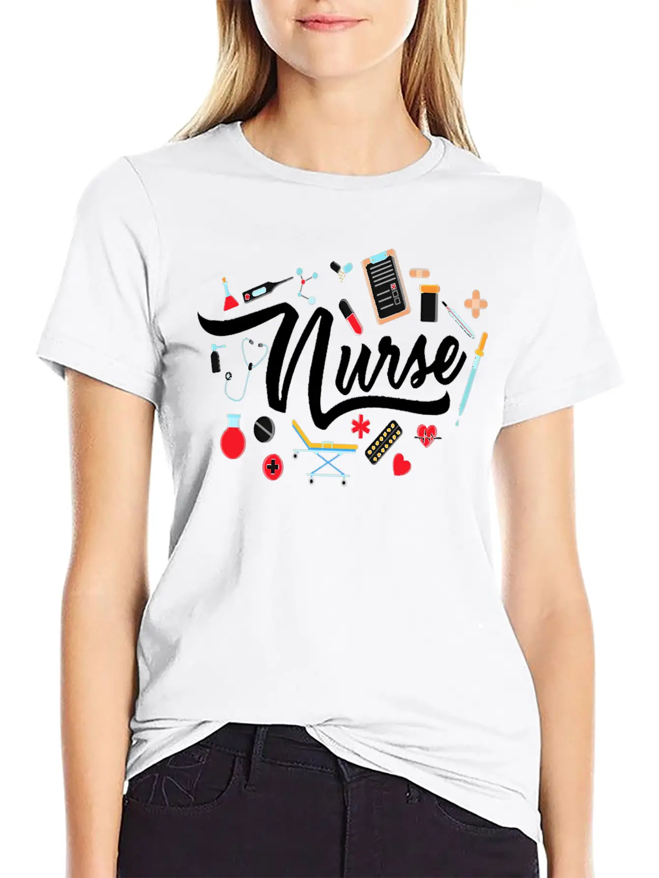 Nurse T Shirt Nurse Nurse Nursing T Shirt Basic Graphic T-Shirt – Daily Comfort In Soft Cotton