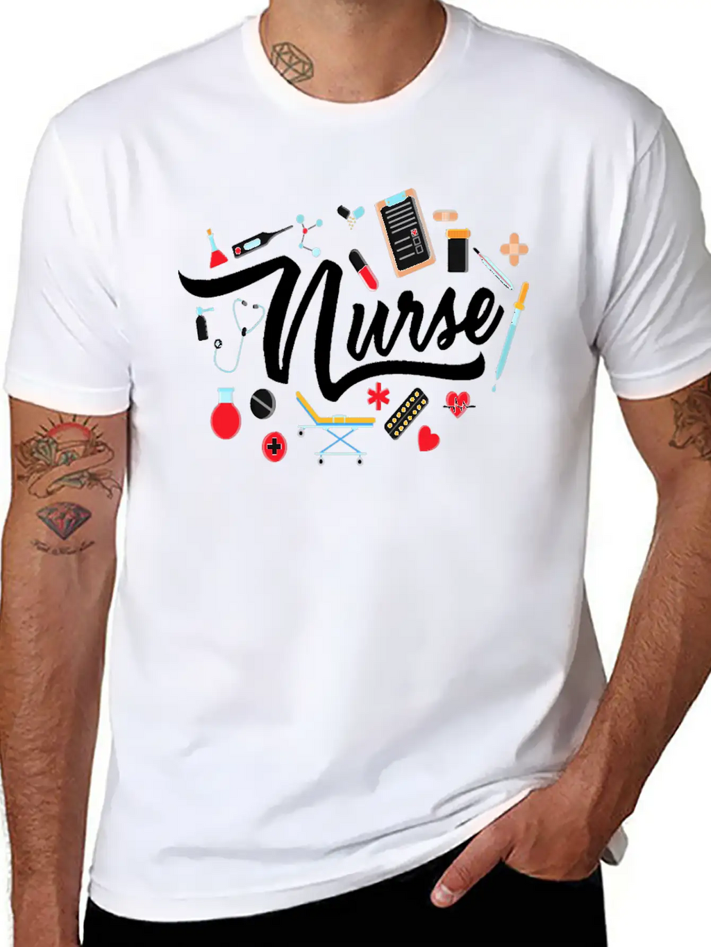 Nurse T Shirt Nurse Nurse Nursing T Shirt Basic Graphic T-Shirt – Daily Comfort In Soft Cotton