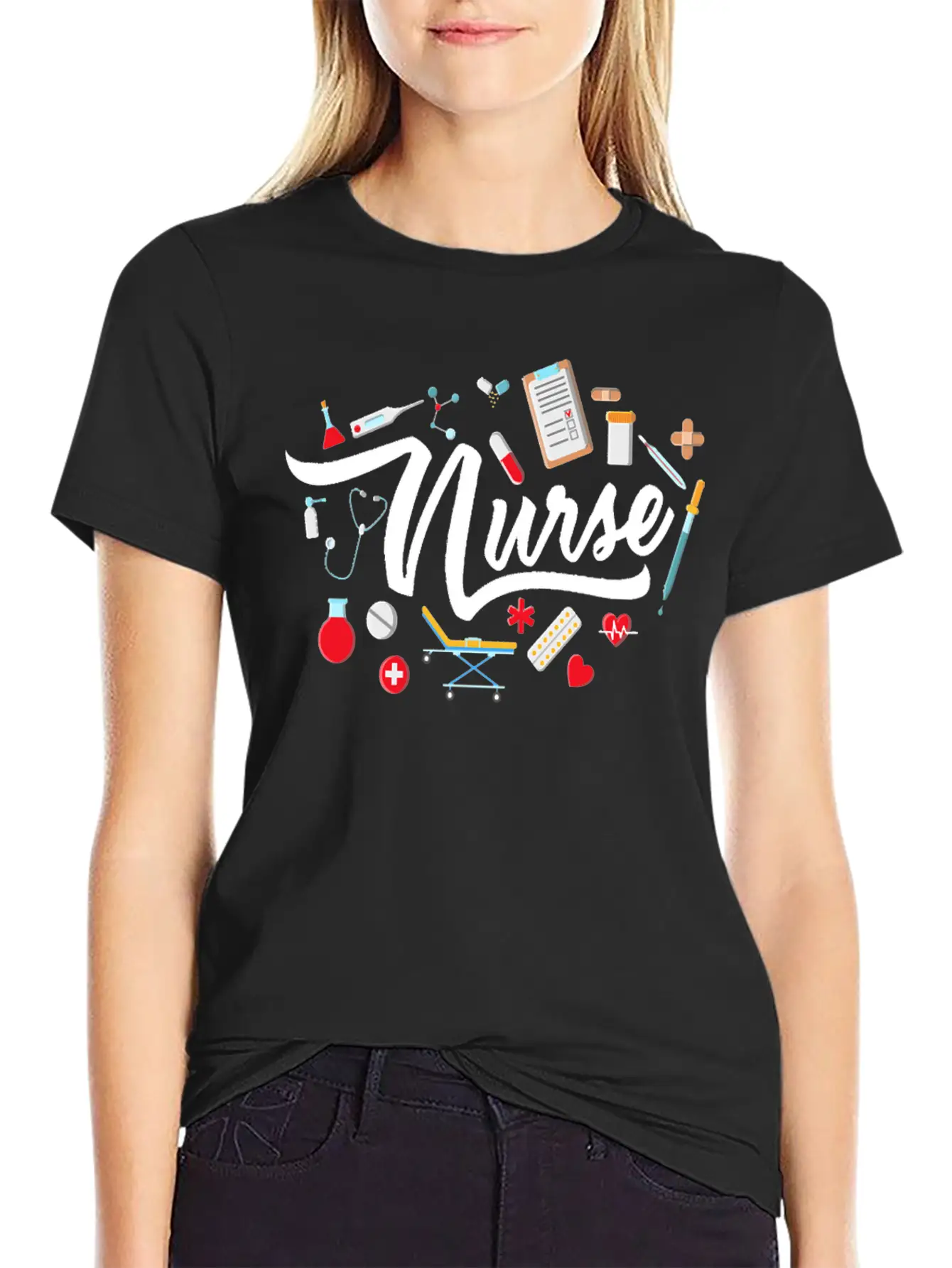 Nurse T Shirt Nurse Nurse Nursing T Shirt Basic Graphic T-Shirt – Daily Comfort In Soft Cotton