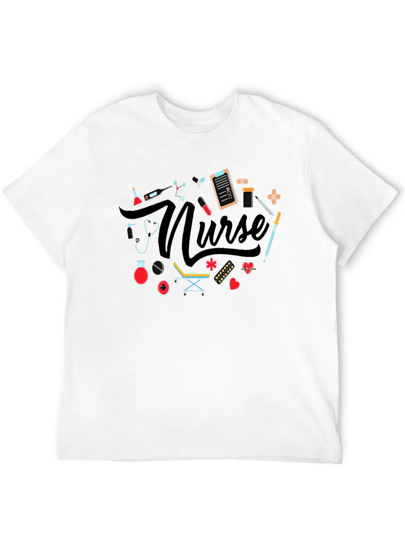 Nurse T Shirt Nurse Nurse Nursing T Shirt Basic Graphic T-Shirt – Daily Comfort In Soft Cotton
