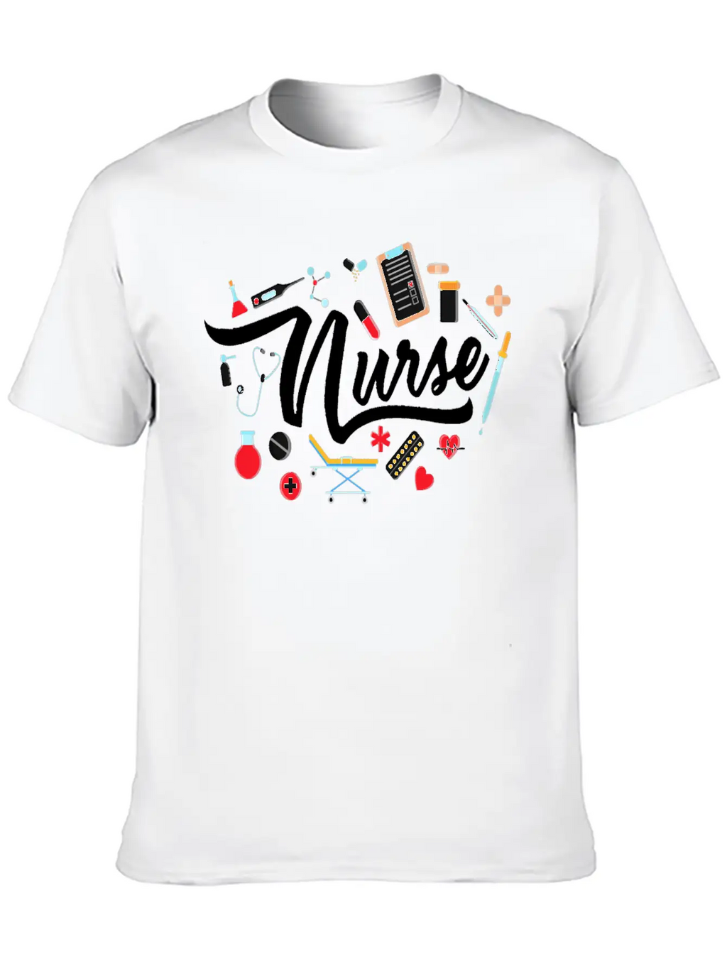 Nurse T Shirt Nurse Nurse Nursing T Shirt Basic Graphic T-Shirt – Daily Comfort In Soft Cotton