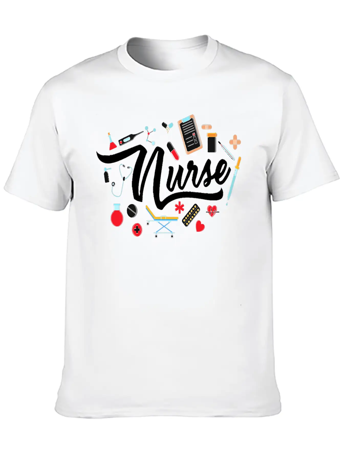 Nurse T Shirt Nurse Nurse Nursing T Shirt Basic Graphic T-Shirt – Daily Comfort In Soft Cotton