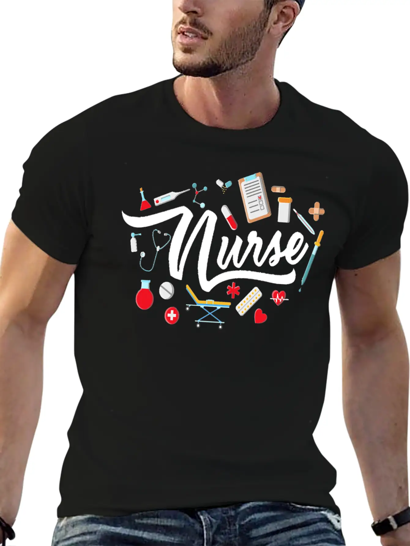 Nurse T Shirt Nurse Nurse Nursing T Shirt Basic Graphic T-Shirt – Daily Comfort In Soft Cotton