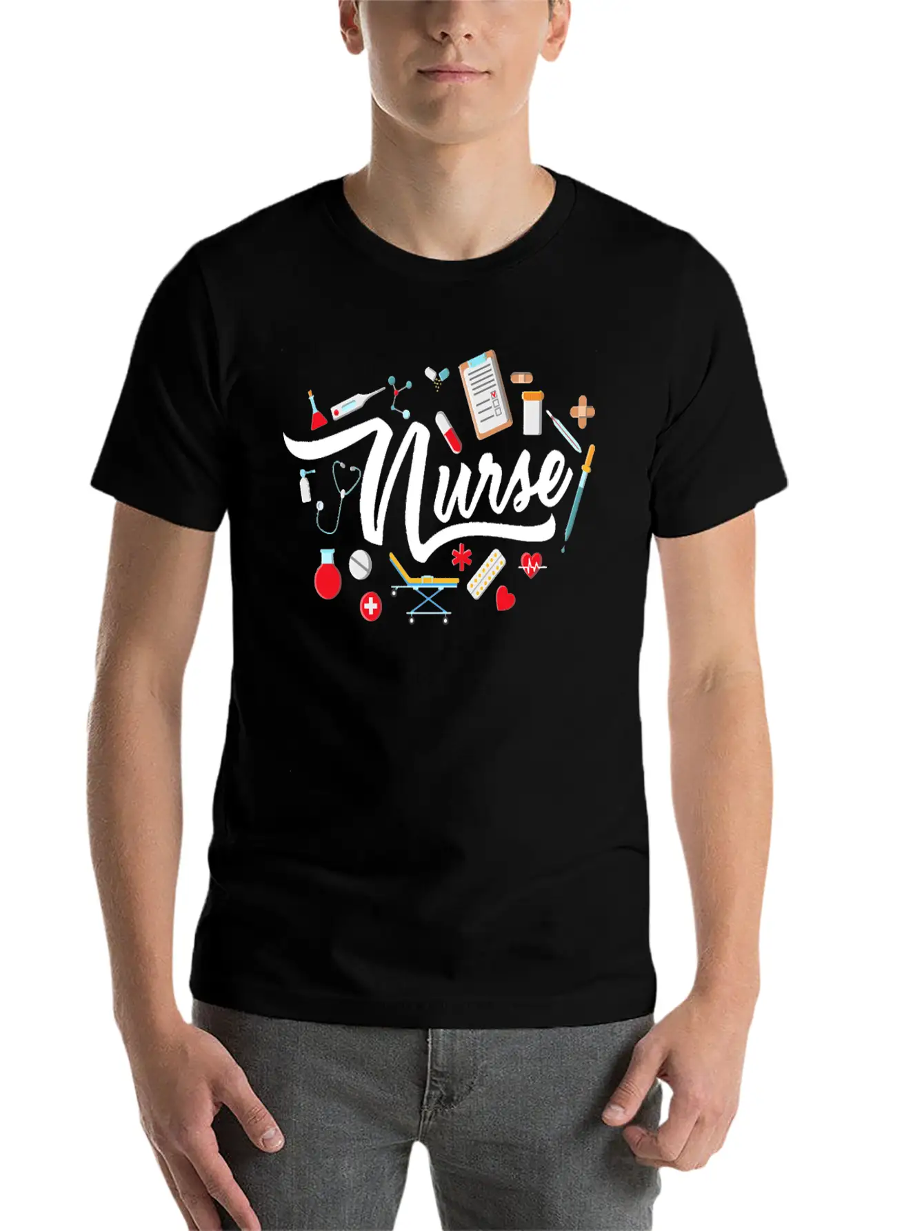 Nurse T Shirt Nurse Nurse Nursing T Shirt Basic Graphic T-Shirt – Daily Comfort In Soft Cotton