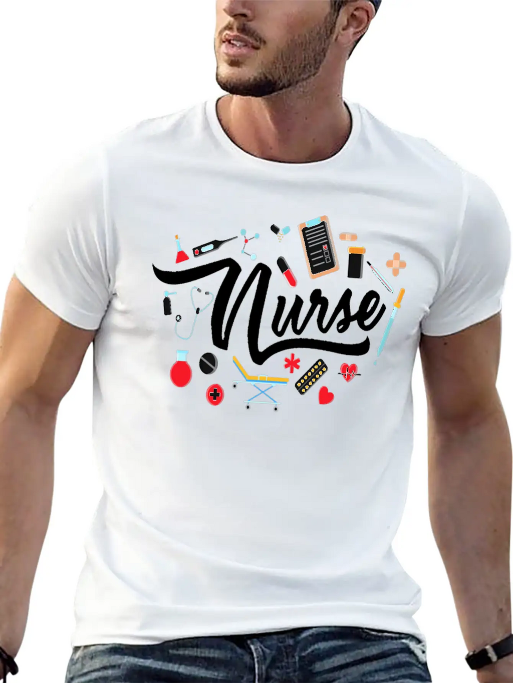 Nurse T Shirt Nurse Nurse Nursing T Shirt Basic Graphic T-Shirt – Daily Comfort In Soft Cotton