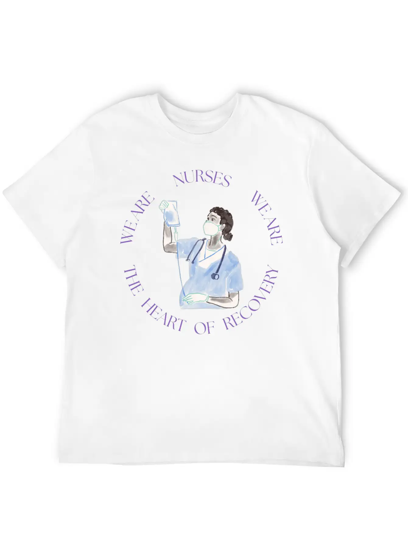 Nurses: The Heart Of Recovery Timeless Short Sleeve Tee – Comfy And Minimalist Design