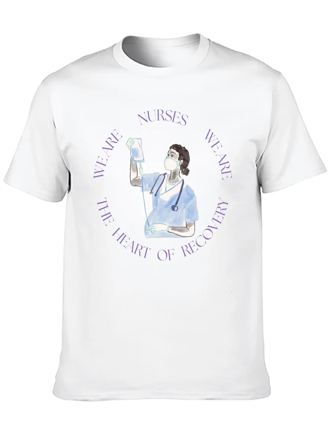 Nurses: The Heart Of Recovery Timeless Short Sleeve Tee – Comfy And Minimalist Design