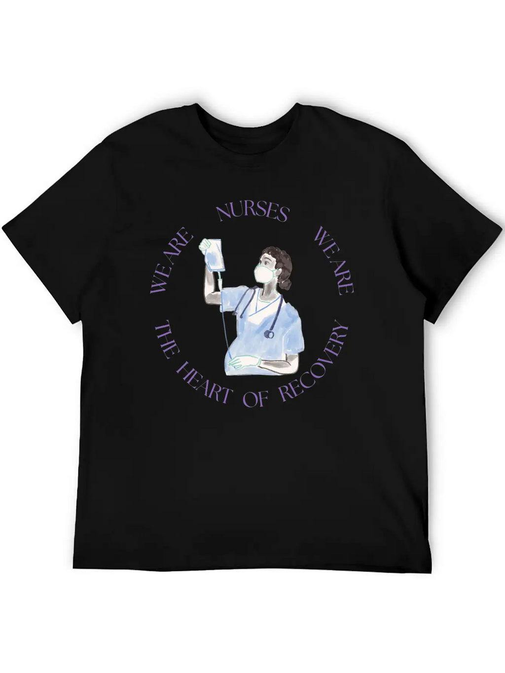 Nurses: The Heart Of Recovery Timeless Short Sleeve Tee – Comfy And Minimalist Design