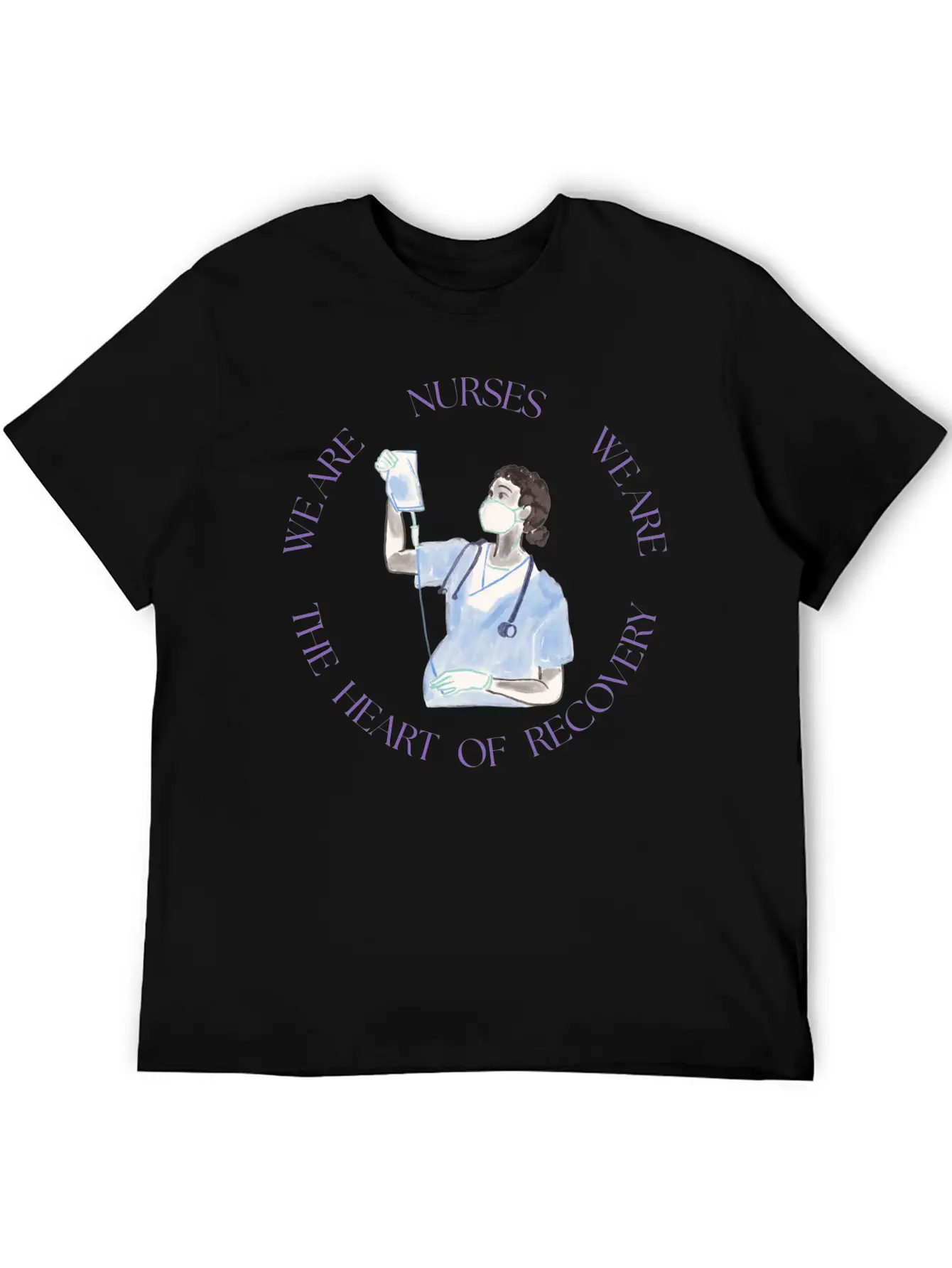Nurses: The Heart Of Recovery Timeless Short Sleeve Tee – Comfy And Minimalist Design