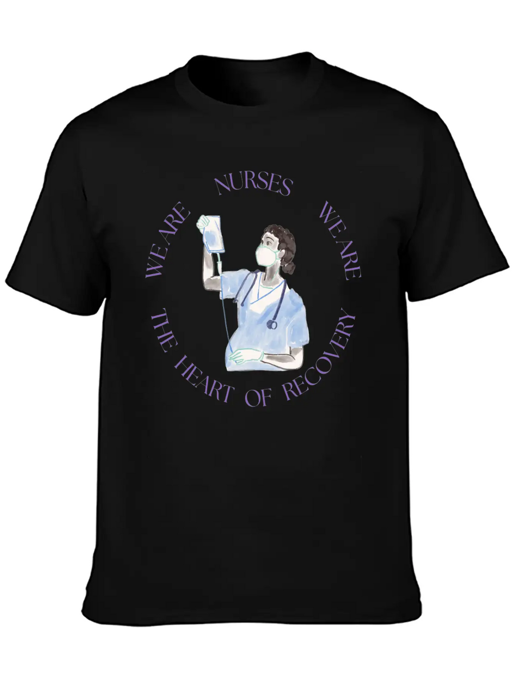 Nurses: The Heart Of Recovery Timeless Short Sleeve Tee – Comfy And Minimalist Design