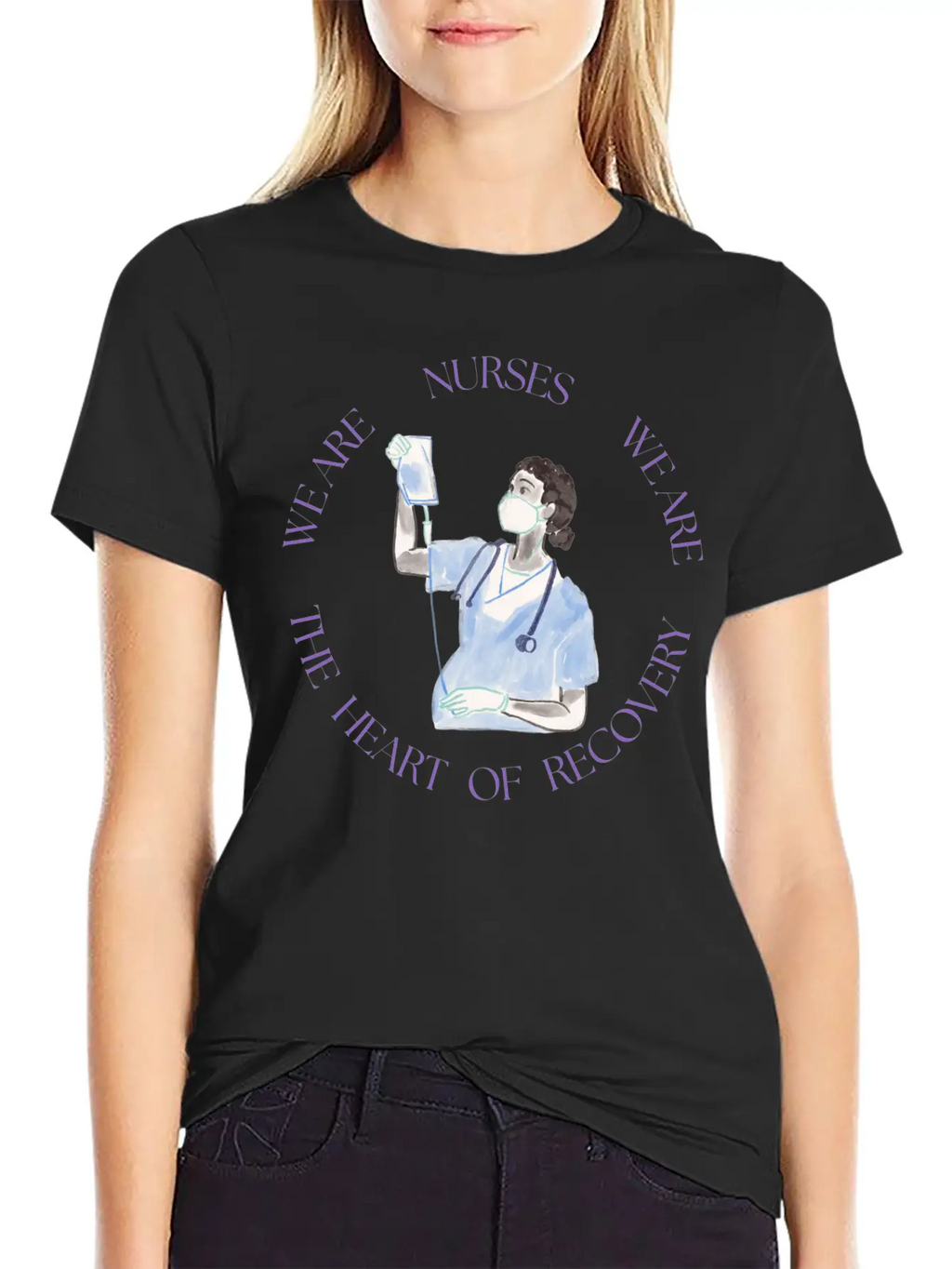 Nurses: The Heart Of Recovery Timeless Short Sleeve Tee – Comfy And Minimalist Design