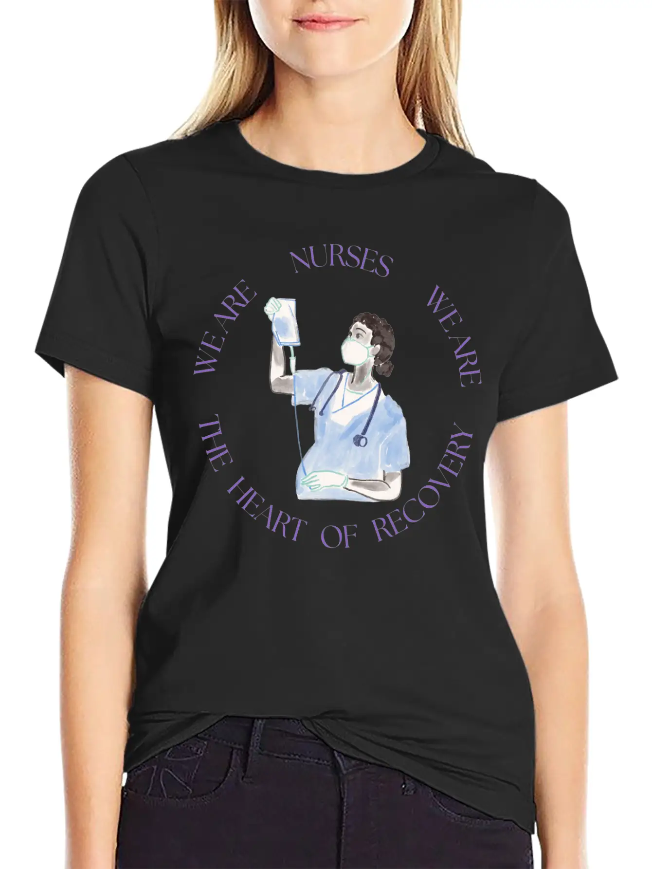 Nurses: The Heart Of Recovery Timeless Short Sleeve Tee – Comfy And Minimalist Design