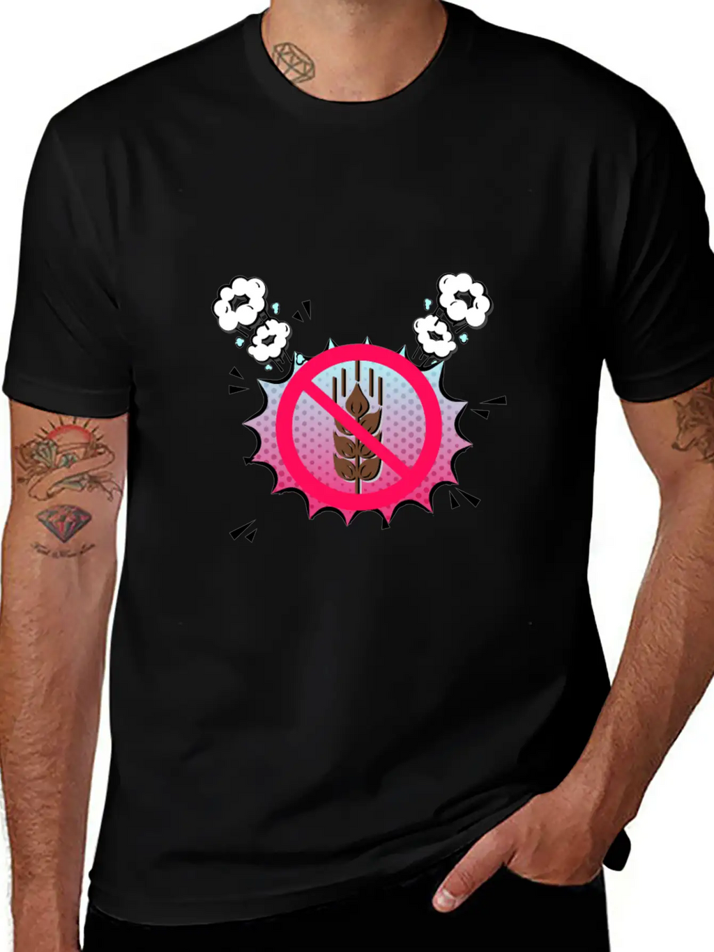 Nutrition Is Important Eat Healthy Celiac Shirt Breathable Graphic T-Shirt – Perfect For Casual Days