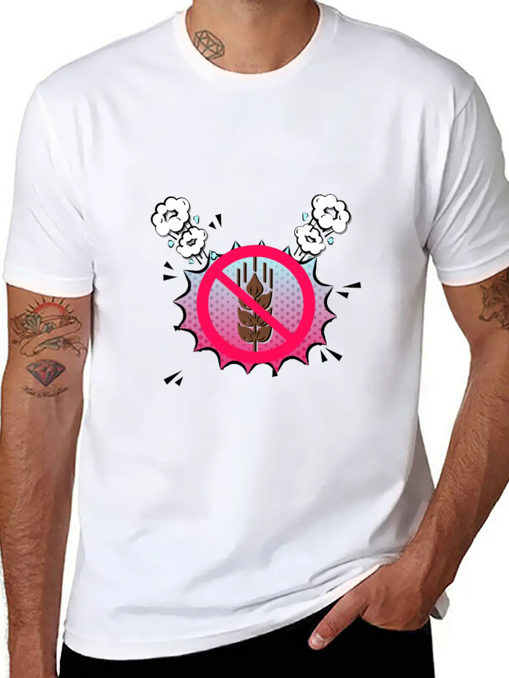Nutrition Is Important Eat Healthy Celiac Shirt Breathable Graphic T-Shirt – Perfect For Casual Days