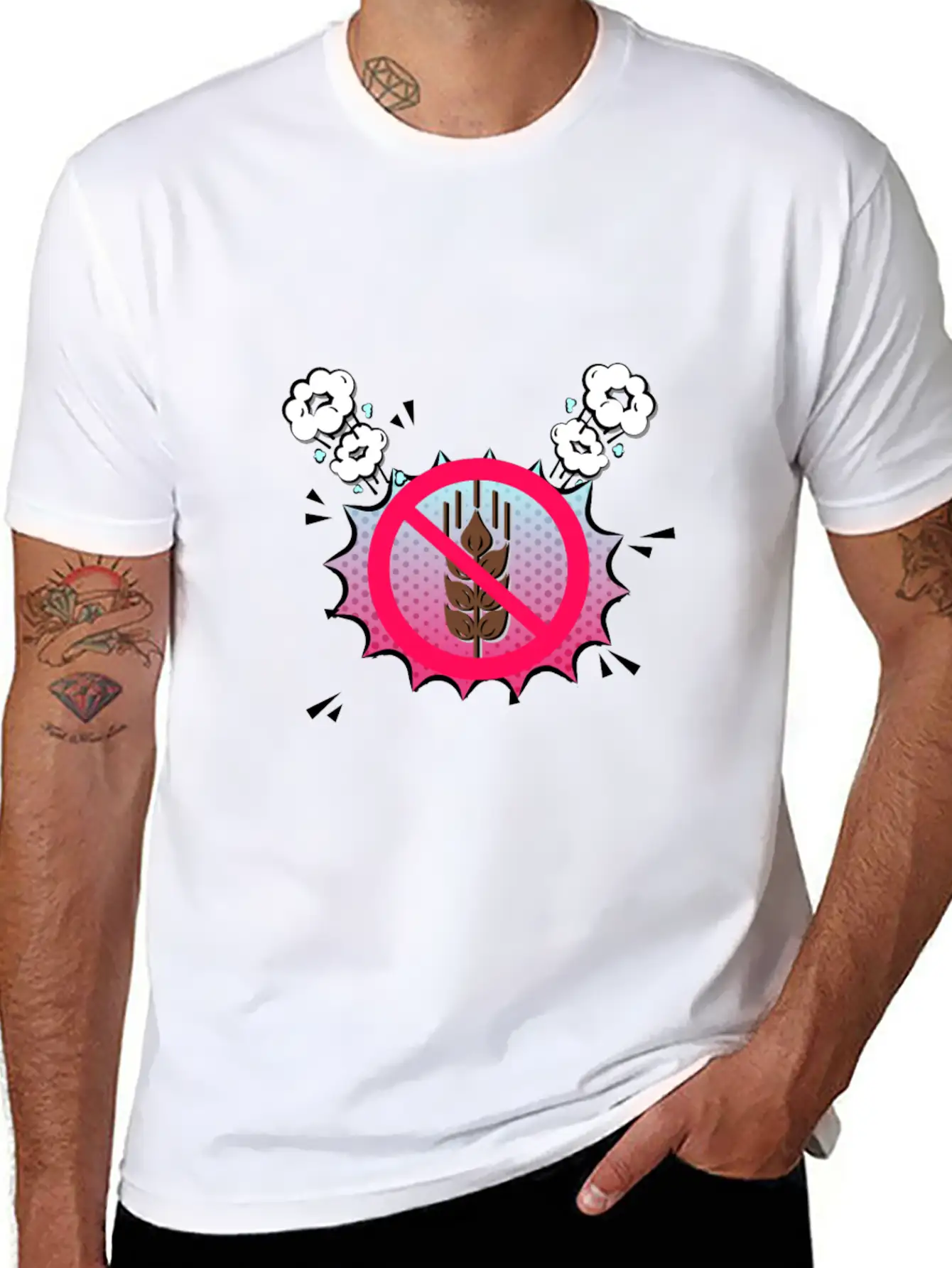 Nutrition Is Important Eat Healthy Celiac Shirt Breathable Graphic T-Shirt – Perfect For Casual Days