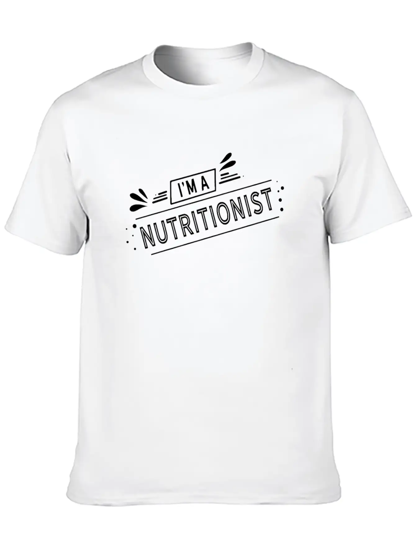 Nutritionist Nutrition Dietician Dietitian Diet Modern Fit Casual T-Shirt – Clean And Versatile Design