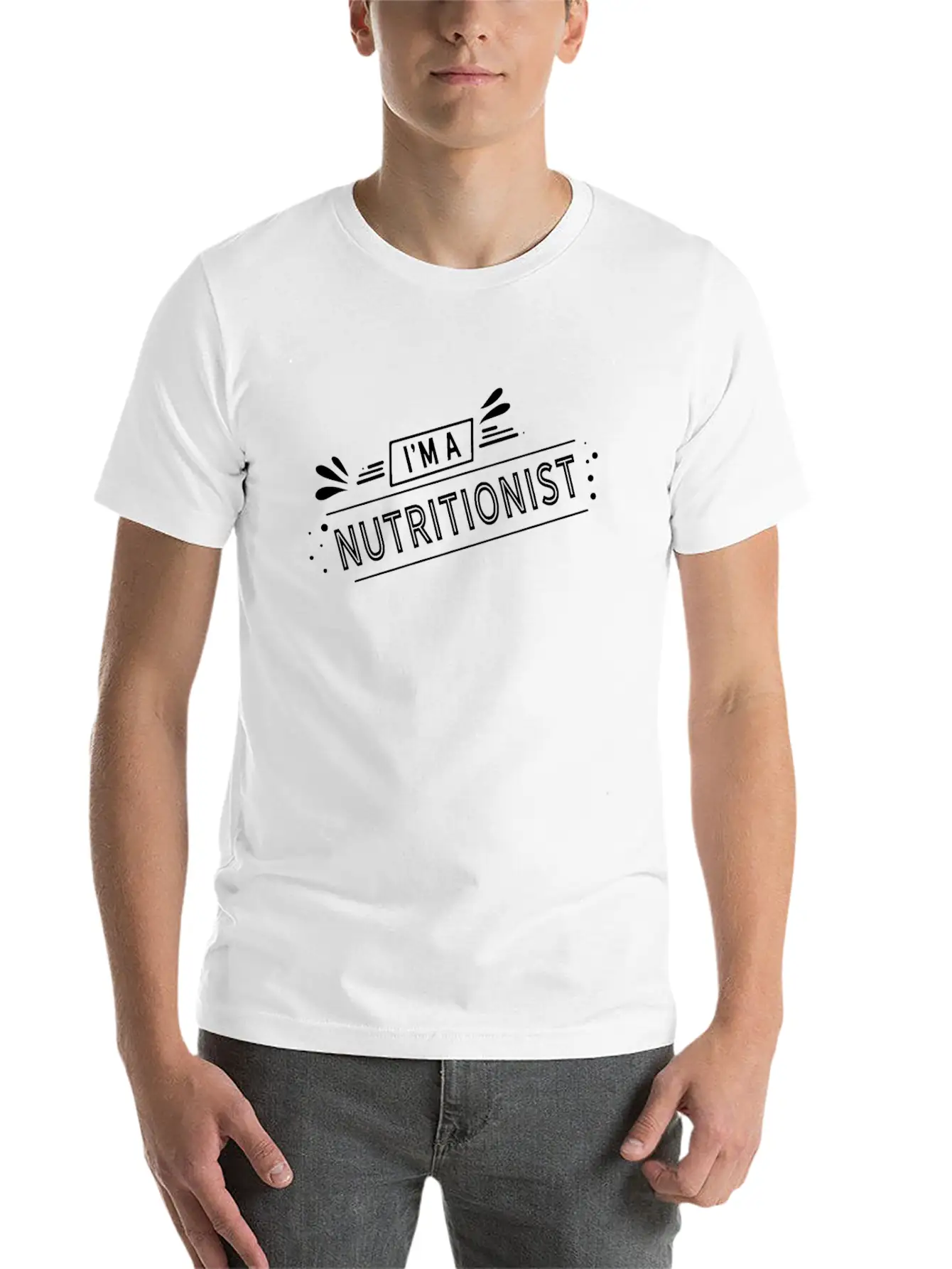 Nutritionist Nutrition Dietician Dietitian Diet Modern Fit Casual T-Shirt – Clean And Versatile Design