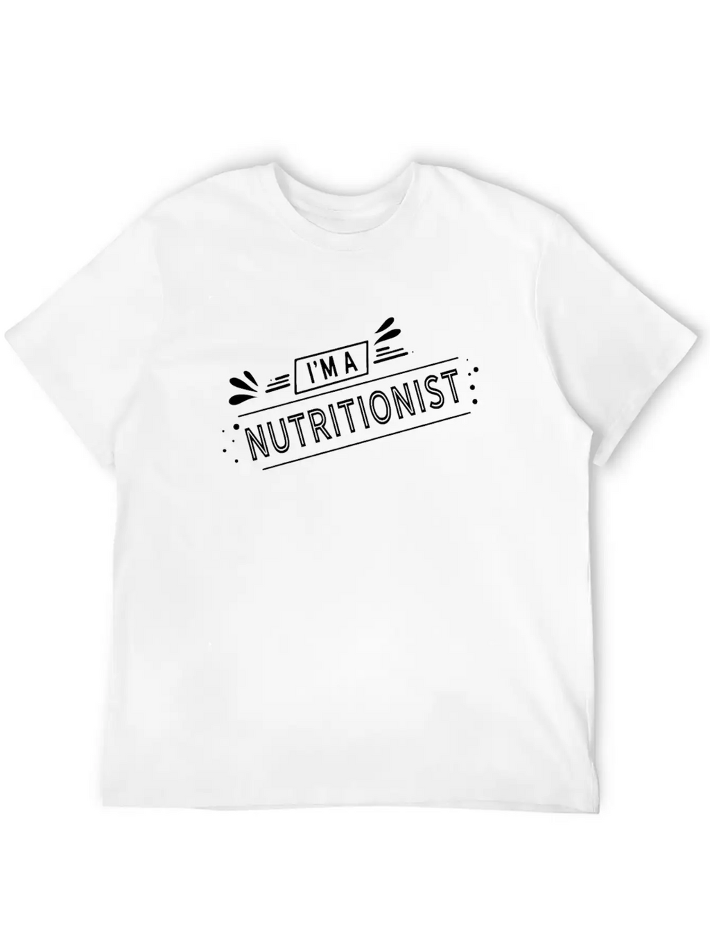 Nutritionist Nutrition Dietician Dietitian Diet Modern Fit Casual T-Shirt – Clean And Versatile Design
