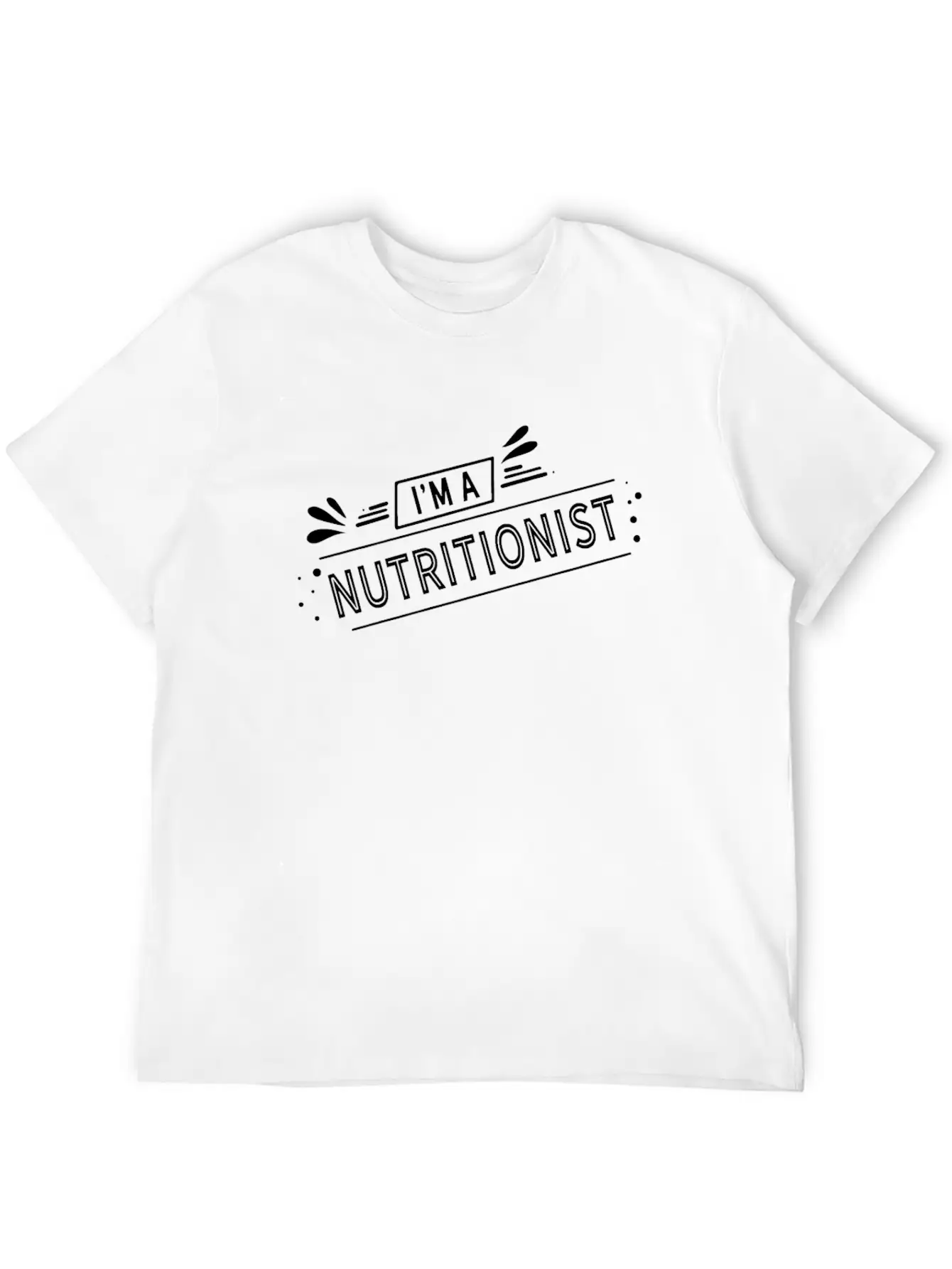 Nutritionist Nutrition Dietician Dietitian Diet Modern Fit Casual T-Shirt – Clean And Versatile Design