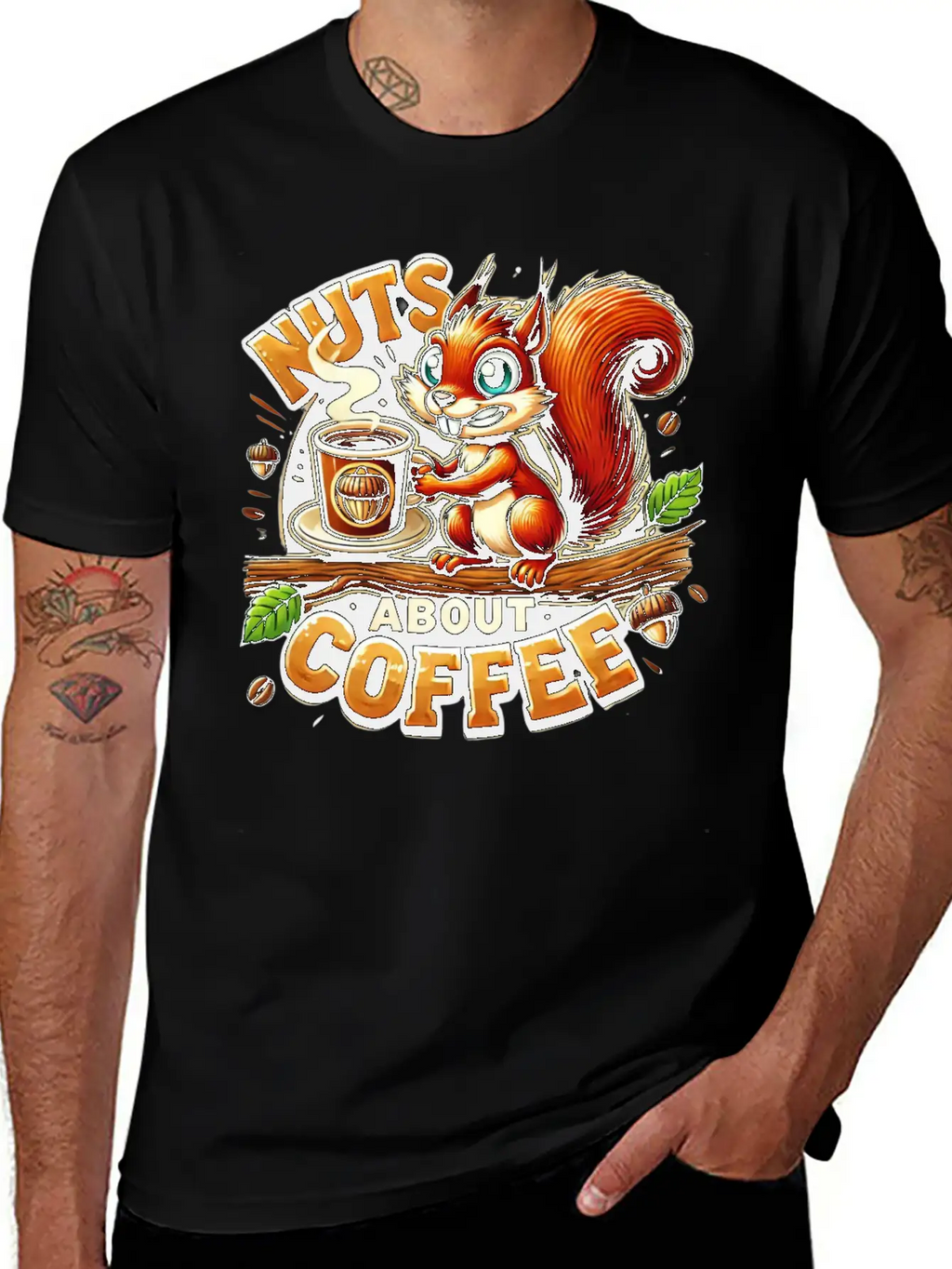 Nuts About Coffee Relaxed Everyday Tee – Lightweight And Durable Cotton