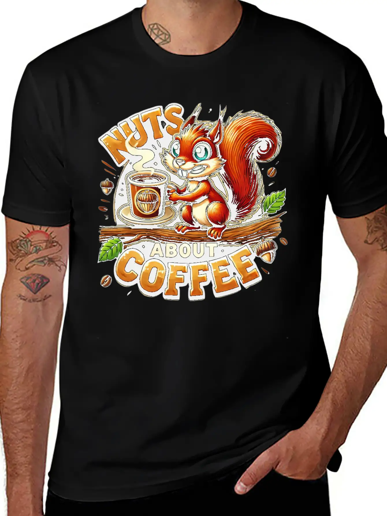 Nuts About Coffee Relaxed Everyday Tee – Lightweight And Durable Cotton