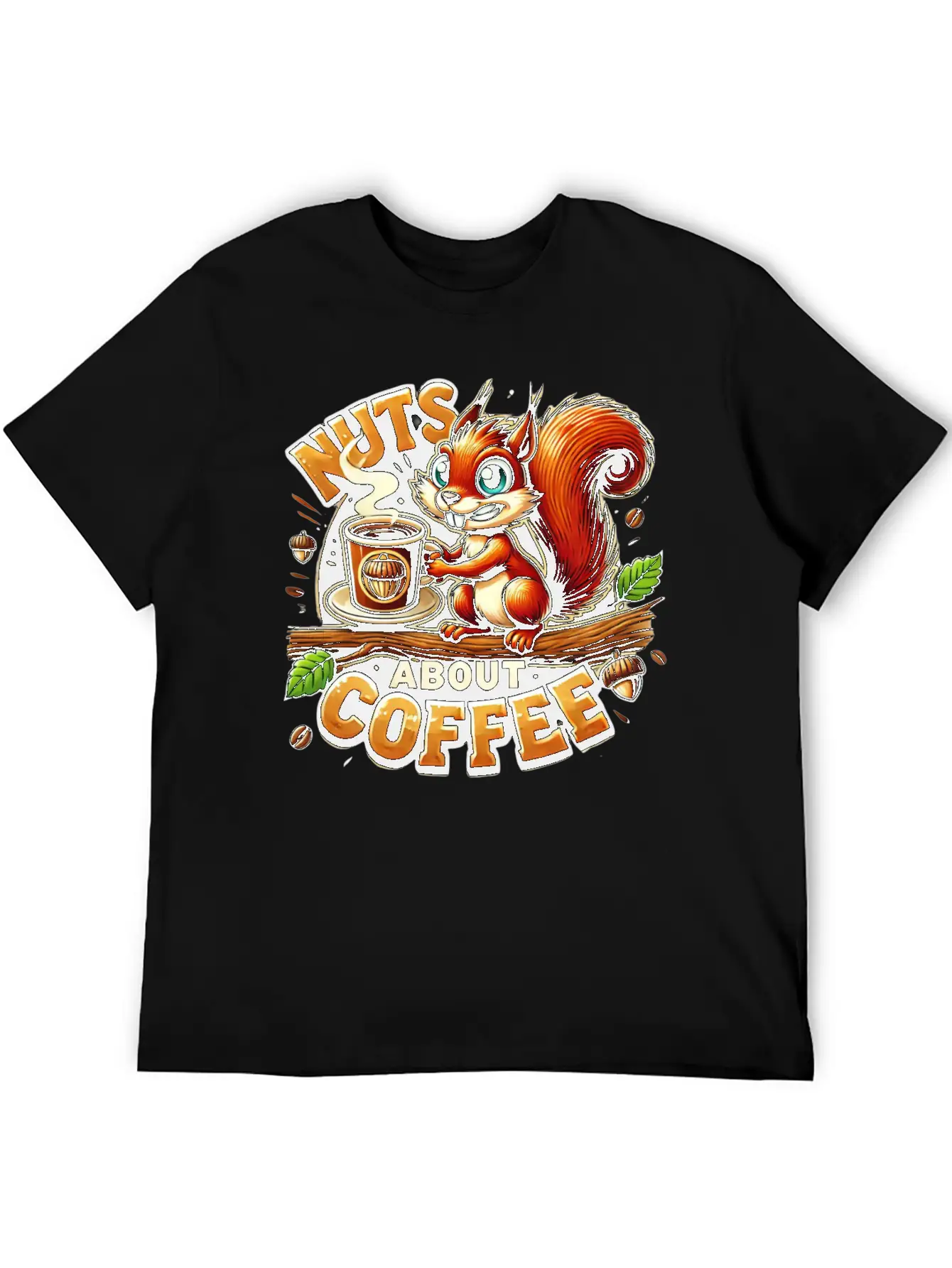Nuts About Coffee Relaxed Everyday Tee – Lightweight And Durable Cotton