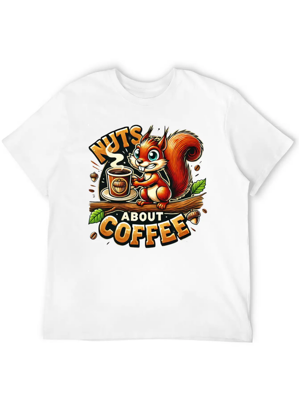 Nuts About Coffee Relaxed Everyday Tee – Lightweight And Durable Cotton