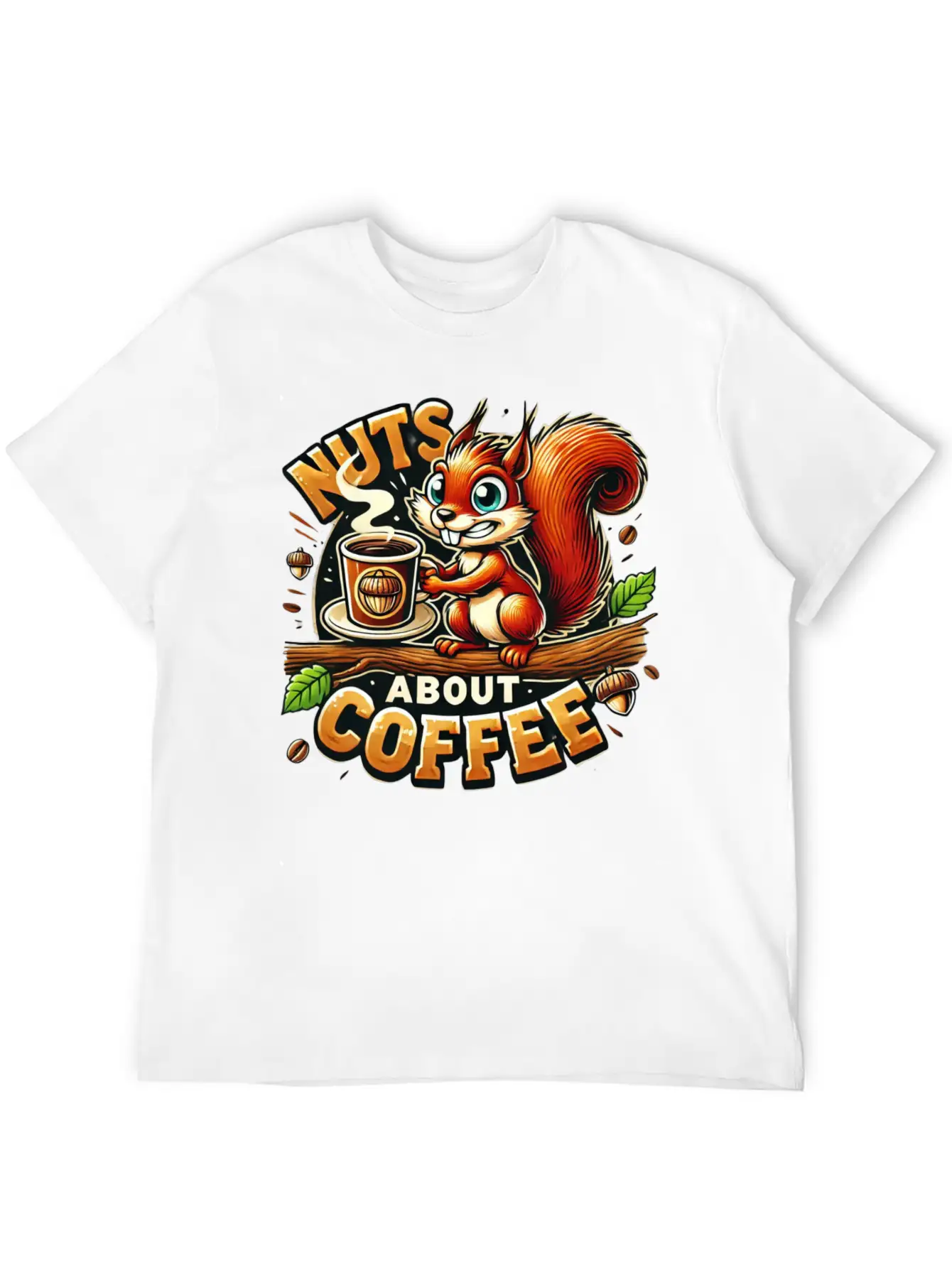 Nuts About Coffee Relaxed Everyday Tee – Lightweight And Durable Cotton