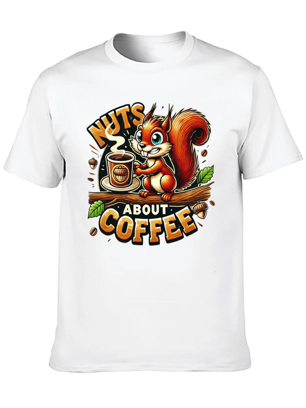Nuts About Coffee Relaxed Everyday Tee – Lightweight And Durable Cotton