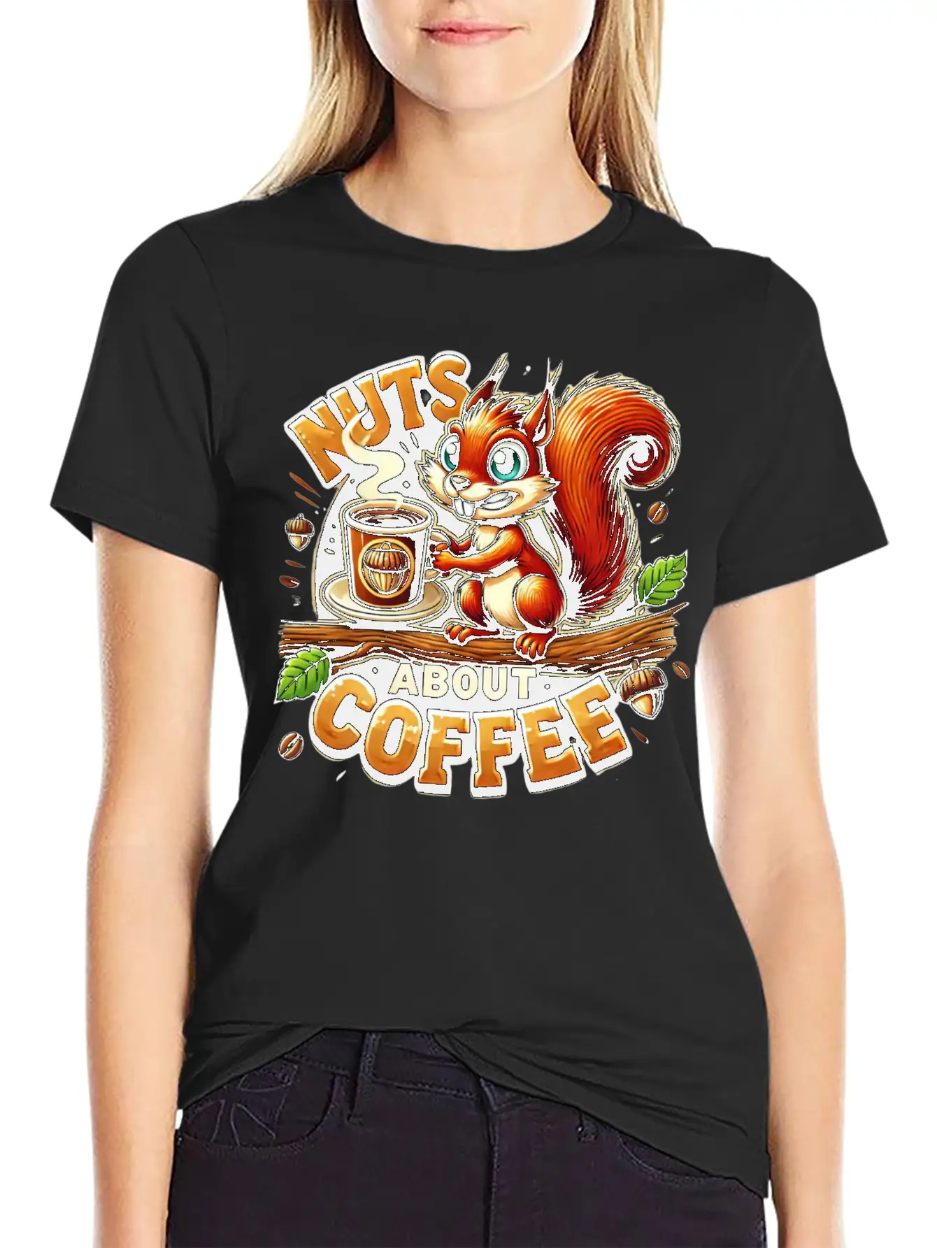 Nuts About Coffee Relaxed Everyday Tee – Lightweight And Durable Cotton