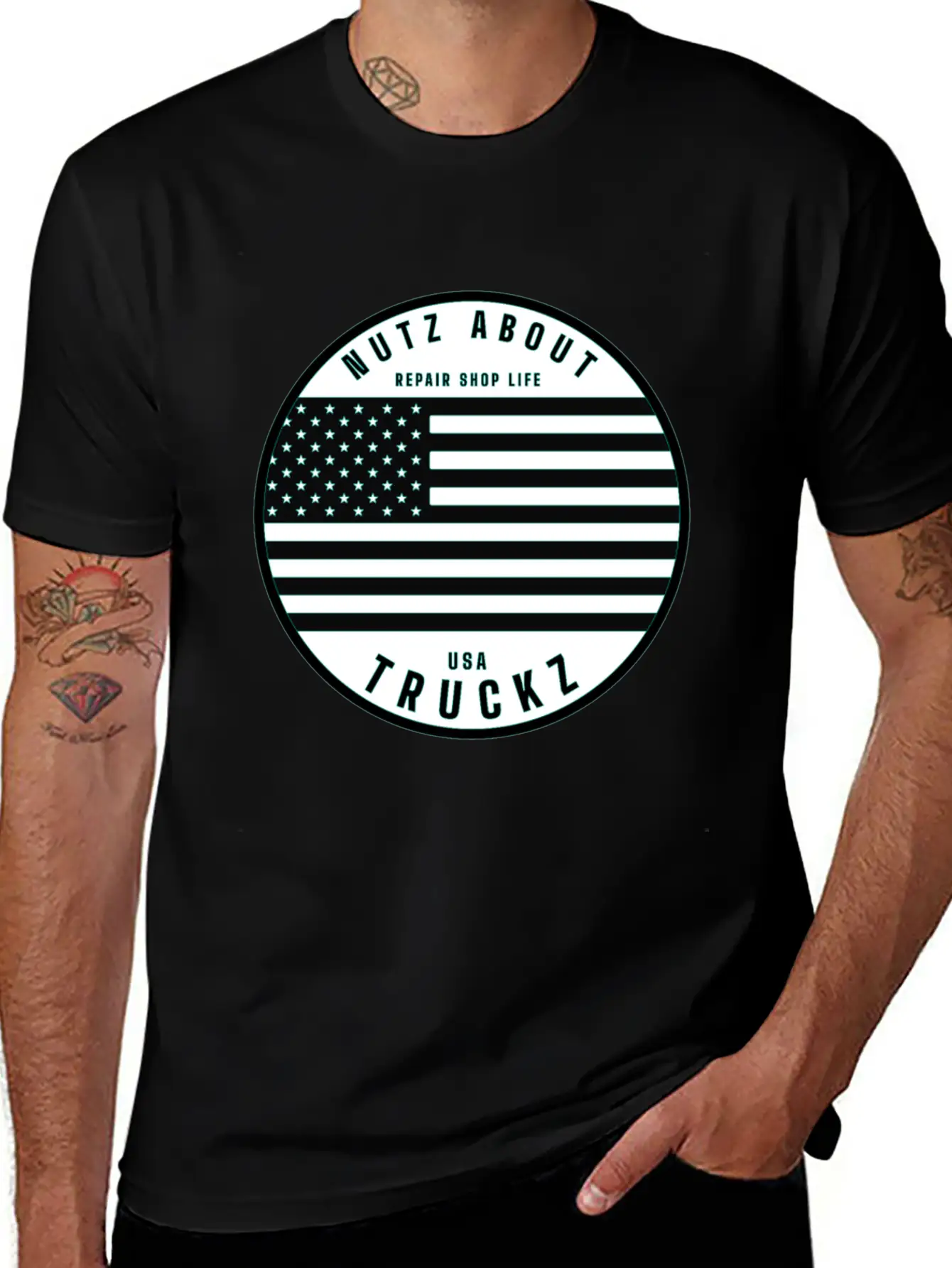 Nutz About USA Truckz Unisex Casual T-Shirt – Clean Design For Daily Comfort