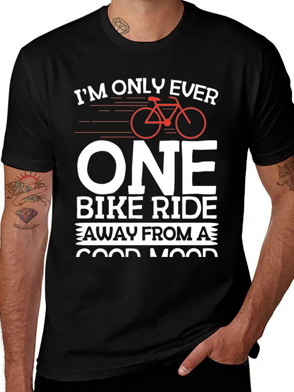 Bike Ride Good Mood Graphic T-Shirt