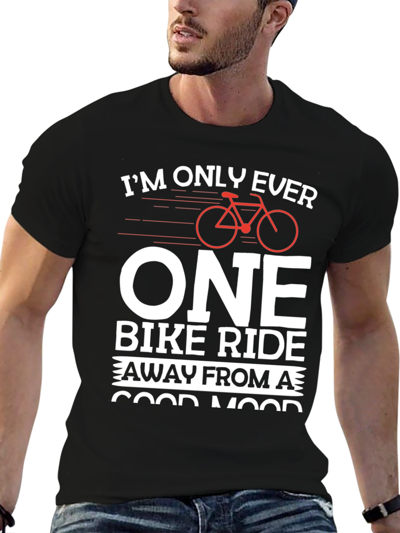Bike Ride Good Mood Graphic T-Shirt