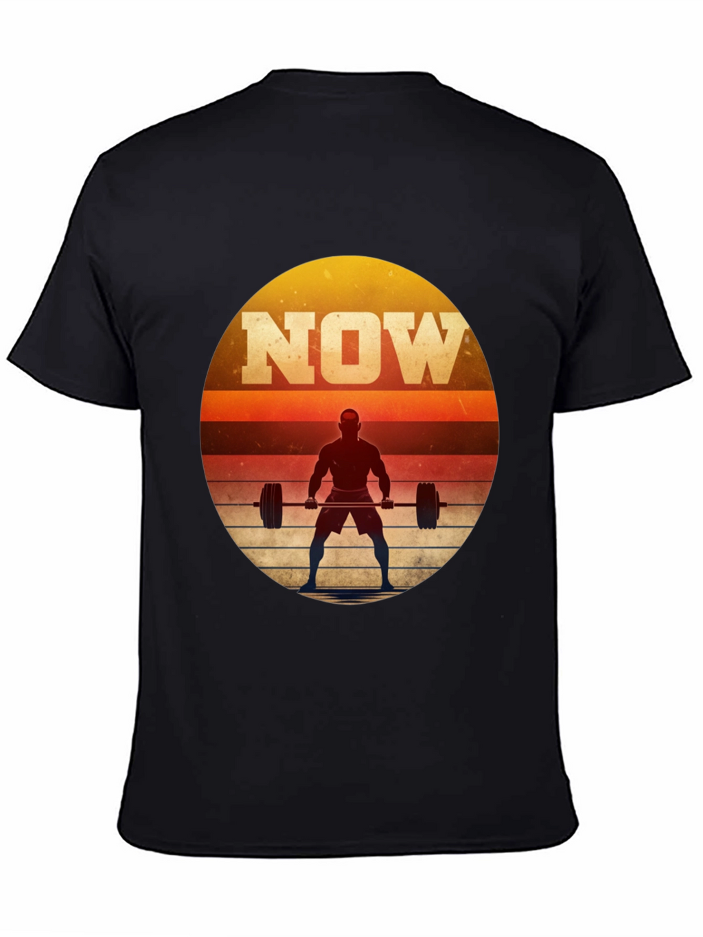 NOW Weightlifting Graphic T-Shirt - Motivational Fitness Tee