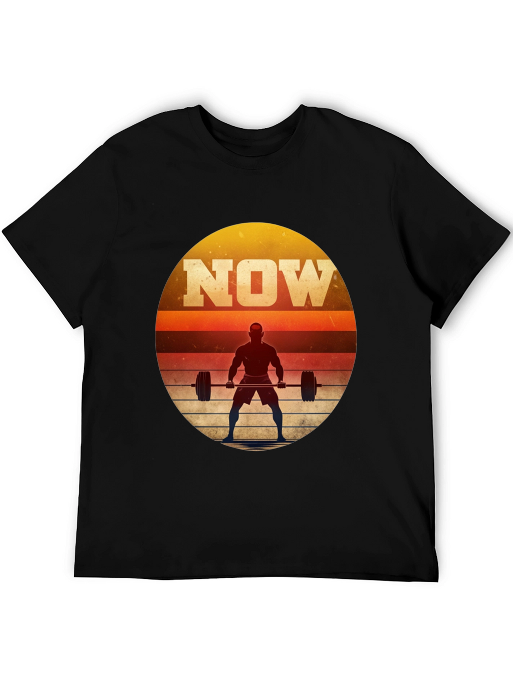 NOW Weightlifting Graphic T-Shirt - Motivational Fitness Tee
