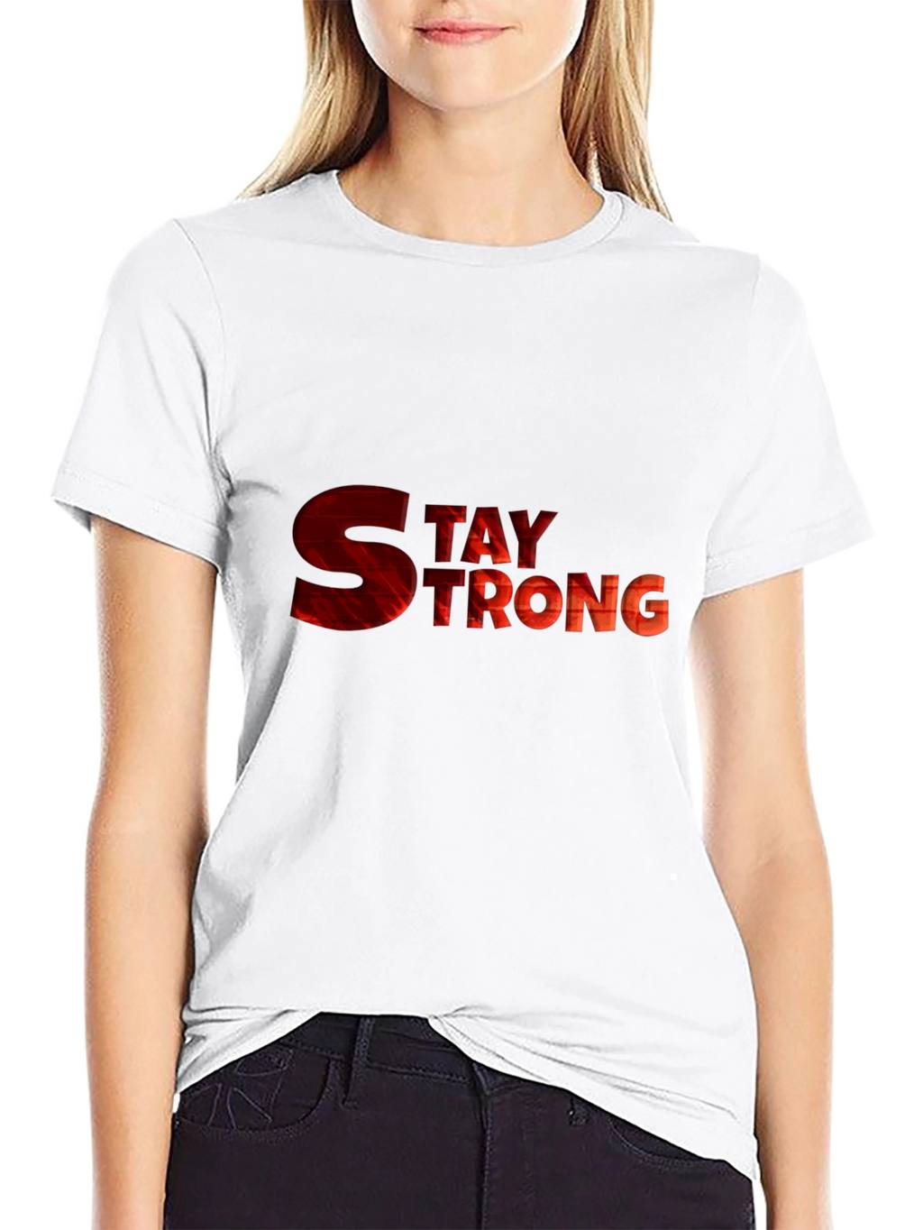 Stay Strong Graphic Tee - Motivational Shirt