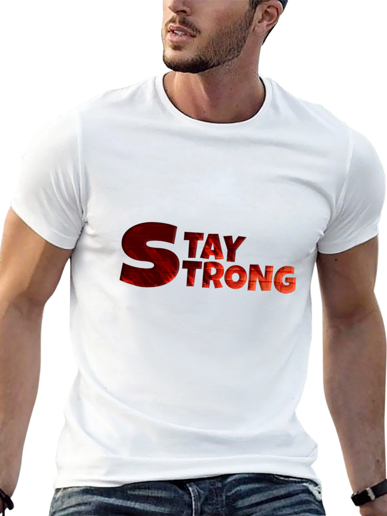 Stay Strong Graphic Tee - Motivational Shirt