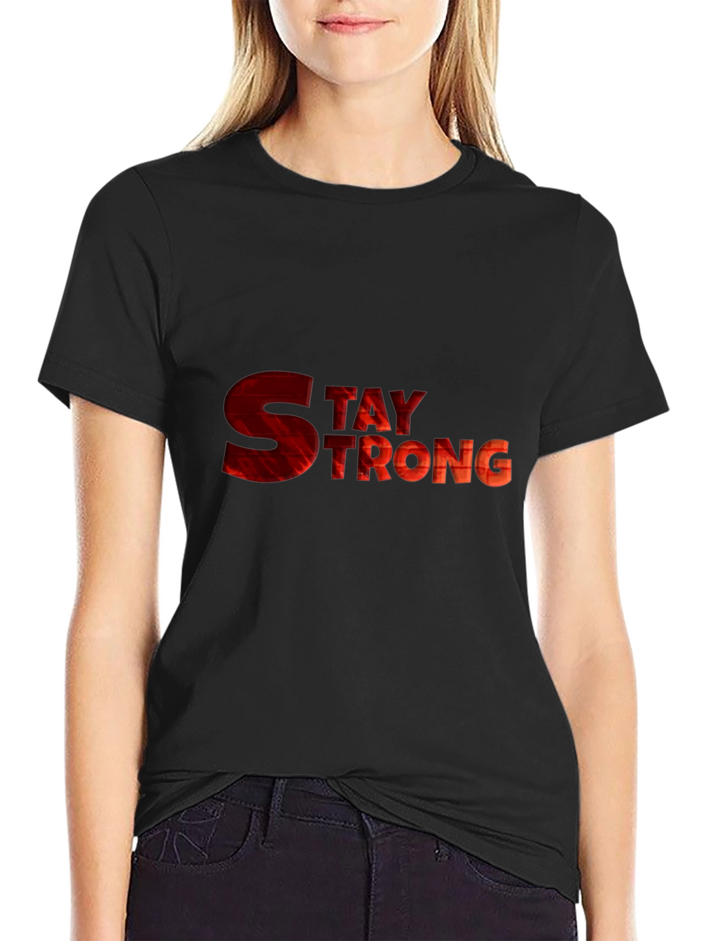 Stay Strong Graphic Tee - Motivational Shirt